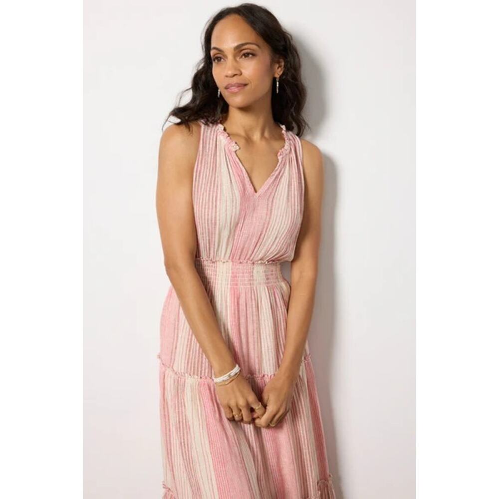RAILS Loulou Boho Flowy Stripe Maxi Dress MED - Picture 9 of 13